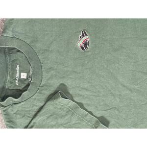 40s & Shorties Green T-Shirt with Slide Embroidery Size Medium